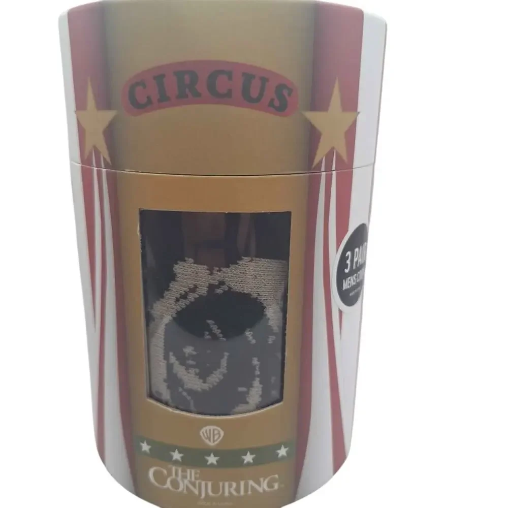 The Conjuring 3 Pack Men's Crew Socks Size 10-13 Horror Movie New